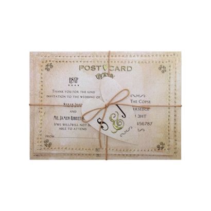 postcard evening invitation invitations
